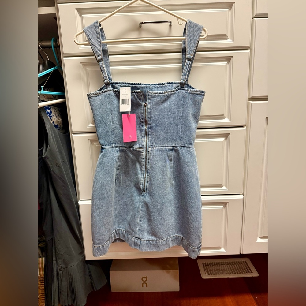 NWT Amanda Uprichard Blue Denim Dress XS - Picture 5 of 9